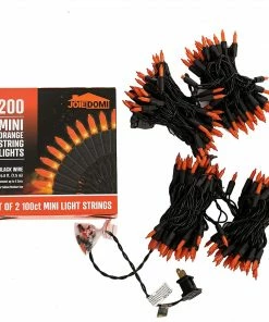 Joiedomi 200-Count Orange Halloween Light (49.2 Ft)