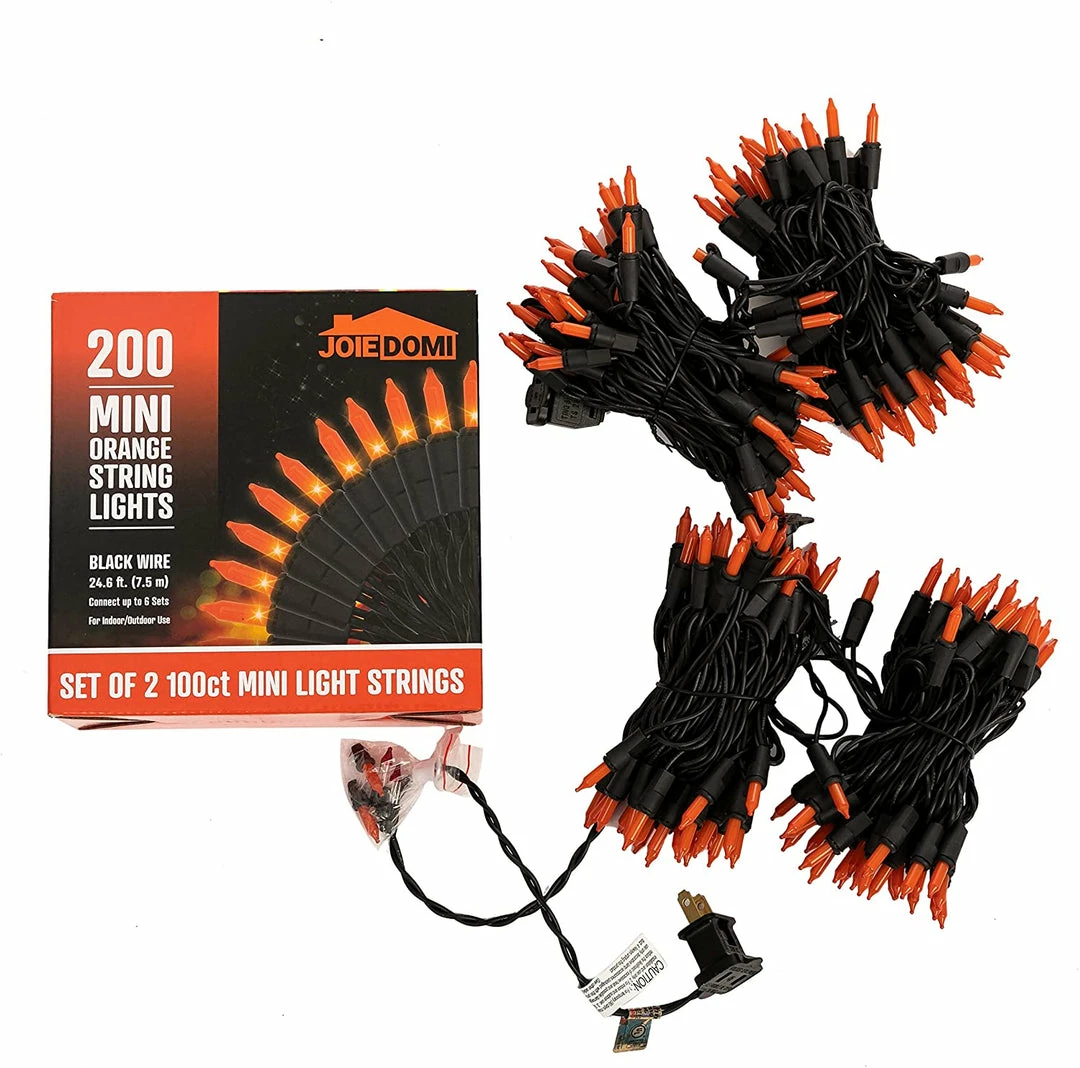 Joiedomi 200-Count Orange Halloween Light (49.2 Ft) 2 Joiedomi 200-Count Orange Halloween Light (49.2 Ft)