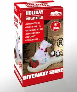Joiedomi Inflatables Large Polar Bear Giveaway Gifts Inflatable (6 Ft) 13 Joiedomi Inflatables Large Polar Bear Giveaway Gifts Inflatable (6 Ft)