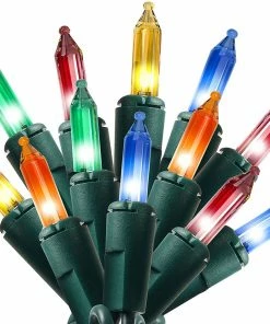 Joiedomi 77.4 FT 300 Count Christmas Multicolor Green Wire String Lights