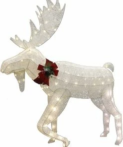 Joiedomi 5ft Cotton Moose LED Yard Light All Holiday Decor