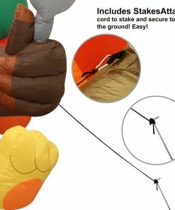 Joiedomi Inflatables Large Let¡¯s Eat Turkey Inflatable (6 Ft) 10 Joiedomi Inflatables Large Let¡¯s Eat Turkey Inflatable (6 Ft)