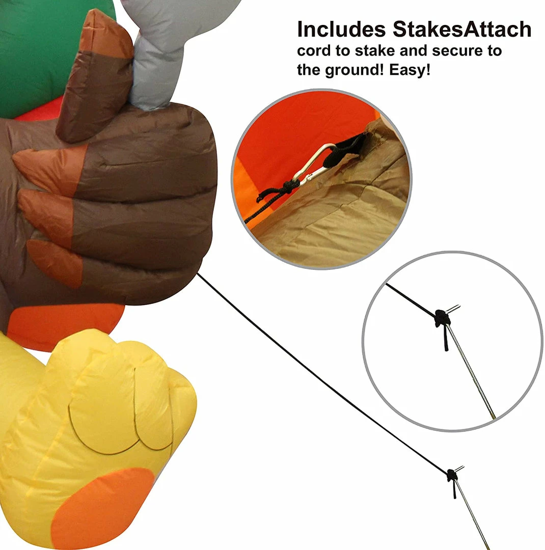 Joiedomi Inflatables Large Let¡¯s Eat Turkey Inflatable (6 Ft) 5 Joiedomi Inflatables Large Let¡¯s Eat Turkey Inflatable (6 Ft)