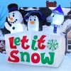 Joiedomi 6 FT Christmas Tall Inflatable Let-It-Snow Sign