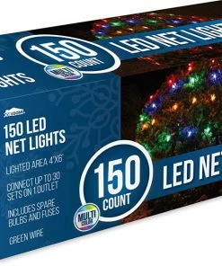 Joiedomi All Holiday Decor 150 LED Net Lights, Multicolor 9 Joiedomi All Holiday Decor 150 LED Net Lights, Multicolor