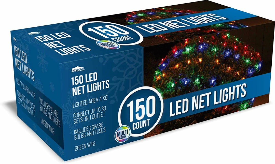Joiedomi All Holiday Decor 150 LED Net Lights, Multicolor 5 Joiedomi All Holiday Decor 150 LED Net Lights, Multicolor