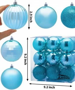 Joiedomi All Holiday Decor 3.15'' Baby Blue Christmas Ball Ornaments 18Pcs 8 Joiedomi All Holiday Decor 3.15'' Baby Blue Christmas Ball Ornaments 18Pcs