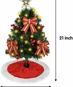 Joiedomi All Holiday Decor 24¡± Prelit Tabletop Christmas Tree With Tree Skirt 11 Joiedomi All Holiday Decor 24¡± Prelit Tabletop Christmas Tree With Tree Skirt