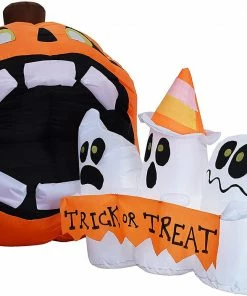 Joiedomi 6ft Halloween Trick Or Treat - Pumpkin Eat Ghosts
