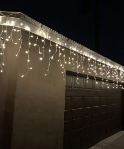 Joiedomi 416 LED Christmas Icicle Lights, Warm White
