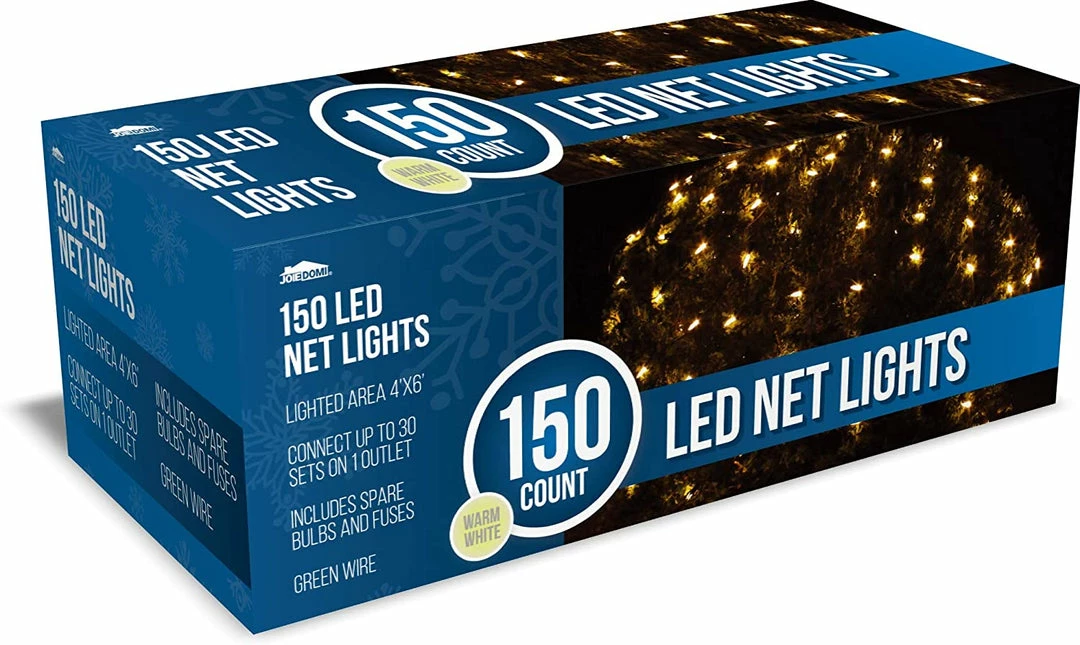 Joiedomi 150 LED Christmas Lights Net Lights, Warm White 5 Joiedomi 150 LED Christmas Lights Net Lights, Warm White