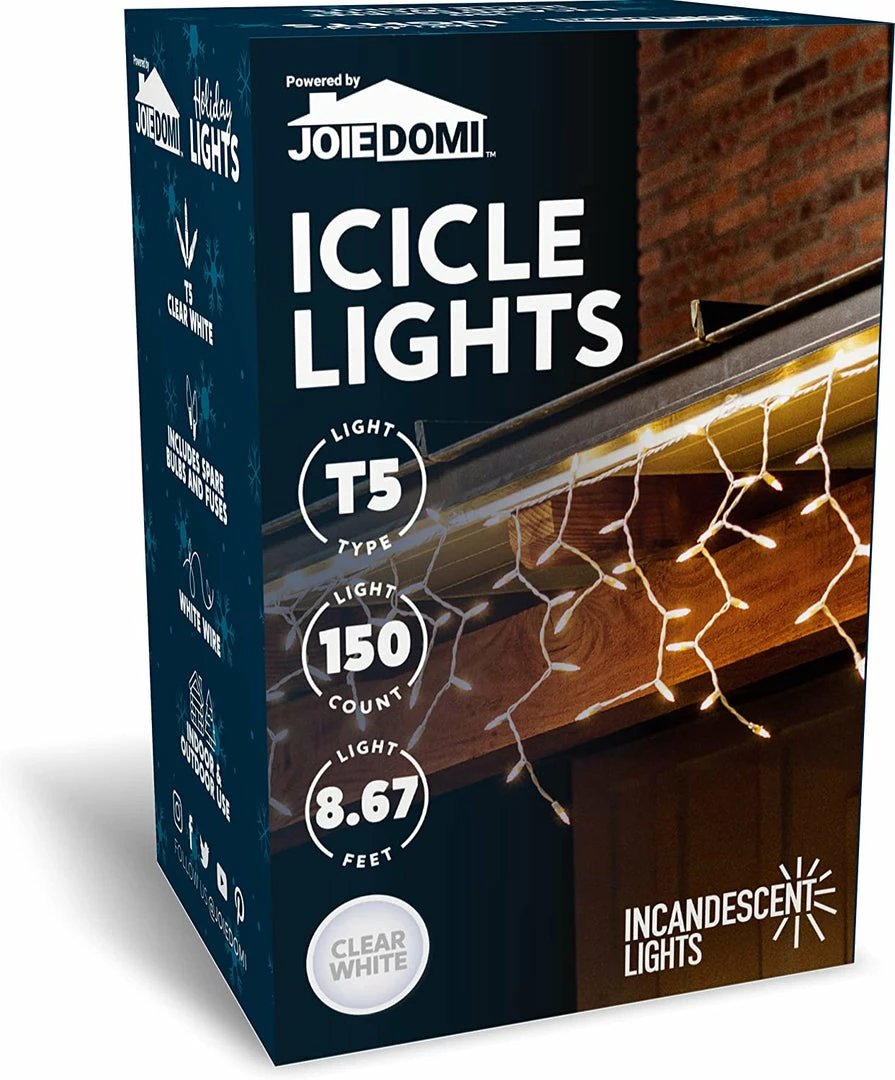Joiedomi 150 LED Christmas String Lights Clear White 1 Joiedomi 150 LED Christmas String Lights Clear White
