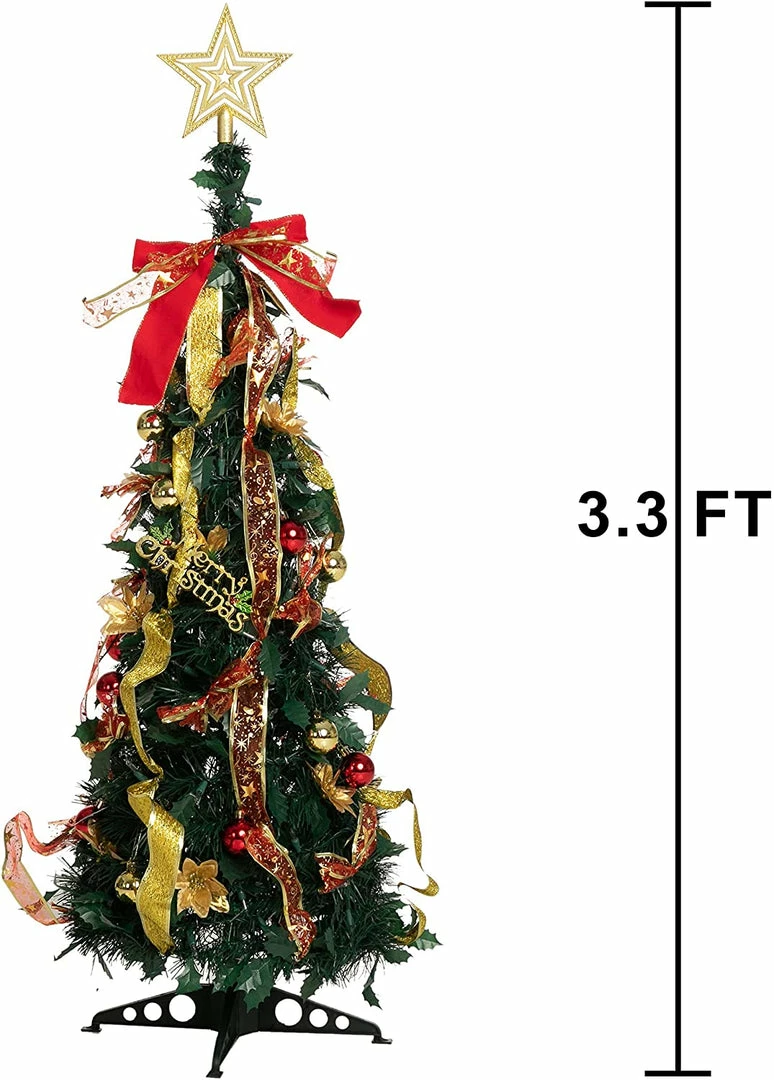 Joiedomi All Holiday Decor Prelit Pull Up Xmas Tree With Accessories, 3.3 Ft 5 Joiedomi All Holiday Decor Prelit Pull Up Xmas Tree With Accessories, 3.3 Ft
