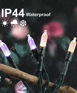 Joiedomi 17.3 FT Battery Powered Orange & Purple Wire String Lights 9 Joiedomi 17.3 FT Battery Powered Orange & Purple Wire String Lights