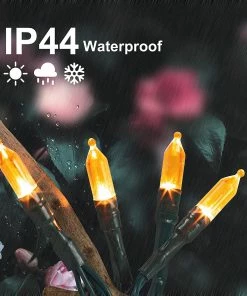 Joiedomi All Holiday Decor 100-Count Orange LED String Lights