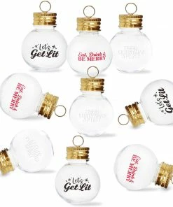 Joiedomi All Holiday Decor 9 Pcs Boozeball Christmas Ornaments
