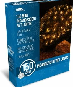 Joiedomi All Holiday Decor 150 Incandescent Christmas Lights Net Lights, Warm White 9 Joiedomi All Holiday Decor 150 Incandescent Christmas Lights Net Lights, Warm White