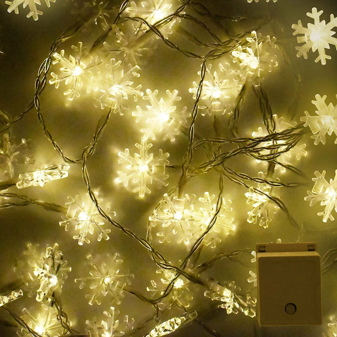 Joiedomi 100 LED Christmas Lights Snowflake String Lights 2 Joiedomi 100 LED Christmas Lights Snowflake String Lights
