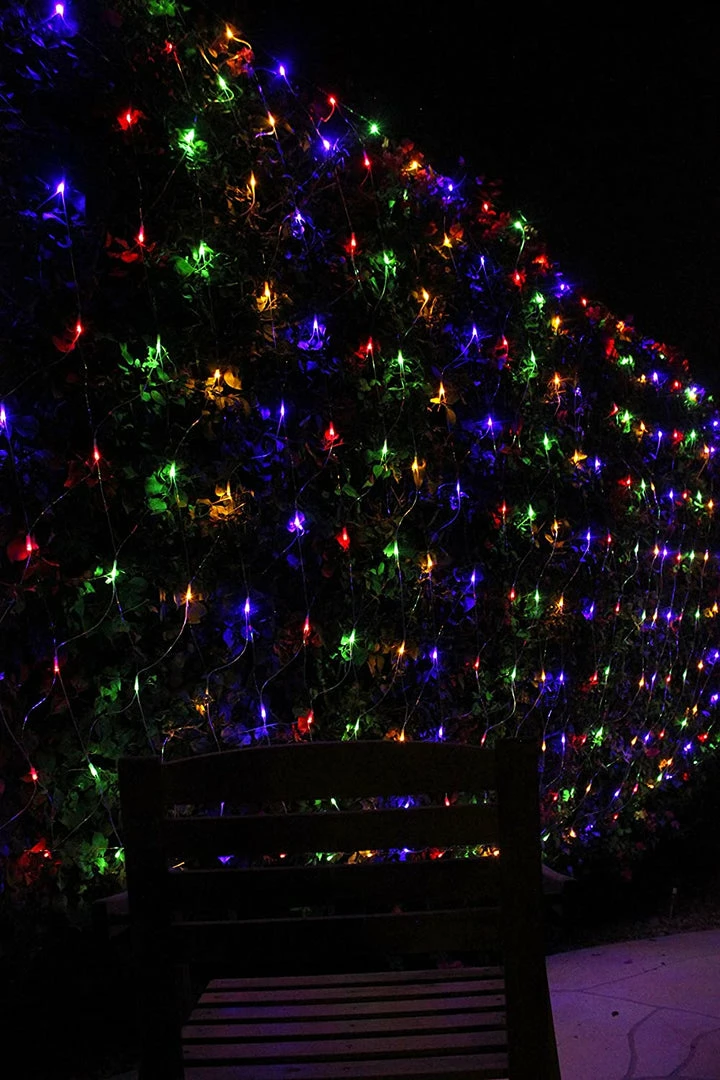 Joiedomi 200 LED Christmas Net Lights, Multicolor 1 Joiedomi 200 LED Christmas Net Lights, Multicolor