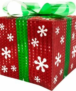 Joiedomi All Holiday Decor Christmas Light Boxes Decor (Snowflakes)