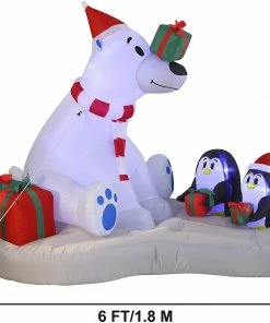 Joiedomi Inflatables Large Polar Bear Giveaway Gifts Inflatable (6 Ft) 12 Joiedomi Inflatables Large Polar Bear Giveaway Gifts Inflatable (6 Ft)