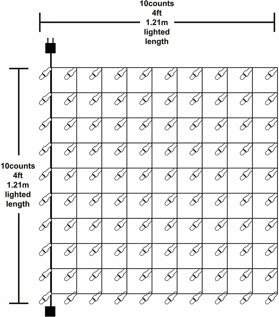 Joiedomi 100 LED Christmas Net Lights Cold White 6 Joiedomi 100 LED Christmas Net Lights Cold White
