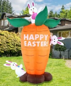 Joiedomi Large Easter Bunnies With Carrot (6 Ft)