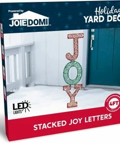 Joiedomi 4ft LED Yard Lights - Stacked Joy Letters