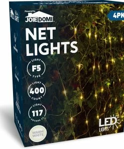 Joiedomi 4×100 LED Christmas Net Lights Warm White
