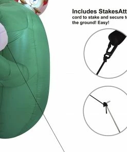 Joiedomi Inflatables Large Santa Helper Gingerbread Man Inflatable (6 Ft) 7 Joiedomi Inflatables Large Santa Helper Gingerbread Man Inflatable (6 Ft)