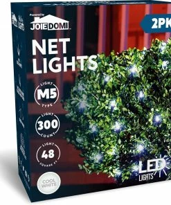 Joiedomi All Holiday Decor 2Γ150 LED Christmas Net Lights Cool White