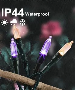 Joiedomi 2 Pck Of 17.3 Ft Battery Powered Orange & Purple Green LED String Lights 10 Joiedomi 2 Pck Of 17.3 Ft Battery Powered Orange & Purple Green LED String Lights