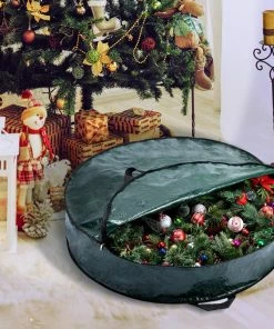 Joiedomi Organizer & Storage 36 Inch 2 Packs Christmas Wreath Storage Bag (Green) 14 Joiedomi Organizer & Storage 36 Inch 2 Packs Christmas Wreath Storage Bag (Green)