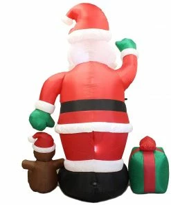 Joiedomi Jumbo Santa With Gift Box Inflatable (8 Ft) Inflatables 7 Joiedomi Jumbo Santa With Gift Box Inflatable (8 Ft) Inflatables