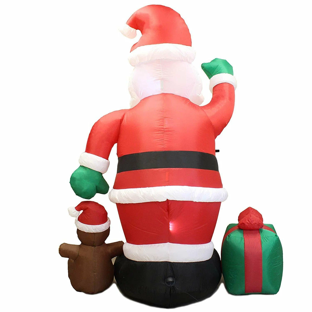 Joiedomi Jumbo Santa With Gift Box Inflatable (8 Ft) Inflatables 3 Joiedomi Jumbo Santa With Gift Box Inflatable (8 Ft) Inflatables