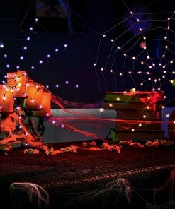 Joiedomi All Holiday Decor 2 Pack Halloween Spider Web Lights With 3 Lighted Spiders 15 Joiedomi All Holiday Decor 2 Pack Halloween Spider Web Lights With 3 Lighted Spiders