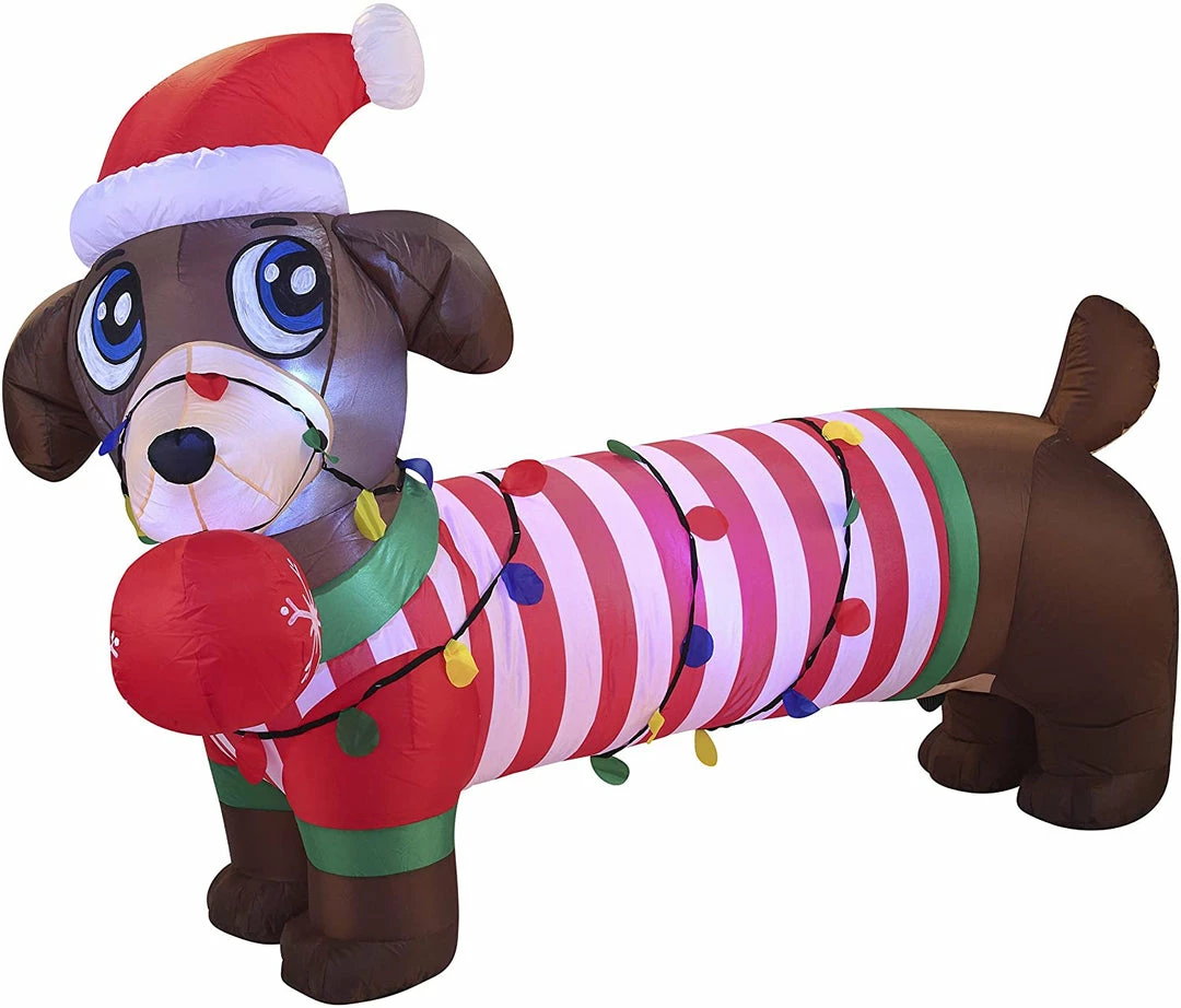 Joiedomi Large Christmas Puppy Inflatable (6 Ft) 2 Joiedomi Large Christmas Puppy Inflatable (6 Ft)