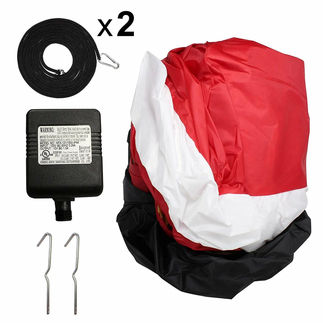 Joiedomi Jumbo Santa With Gift Box Inflatable (8 Ft) Inflatables 5 Joiedomi Jumbo Santa With Gift Box Inflatable (8 Ft) Inflatables