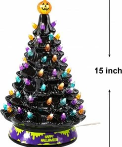 Joiedomi 15’’ Halloween Pre-Lit Ceramic Tabletop Tree All Holiday Decor 11 Joiedomi 15’’ Halloween Pre-Lit Ceramic Tabletop Tree All Holiday Decor