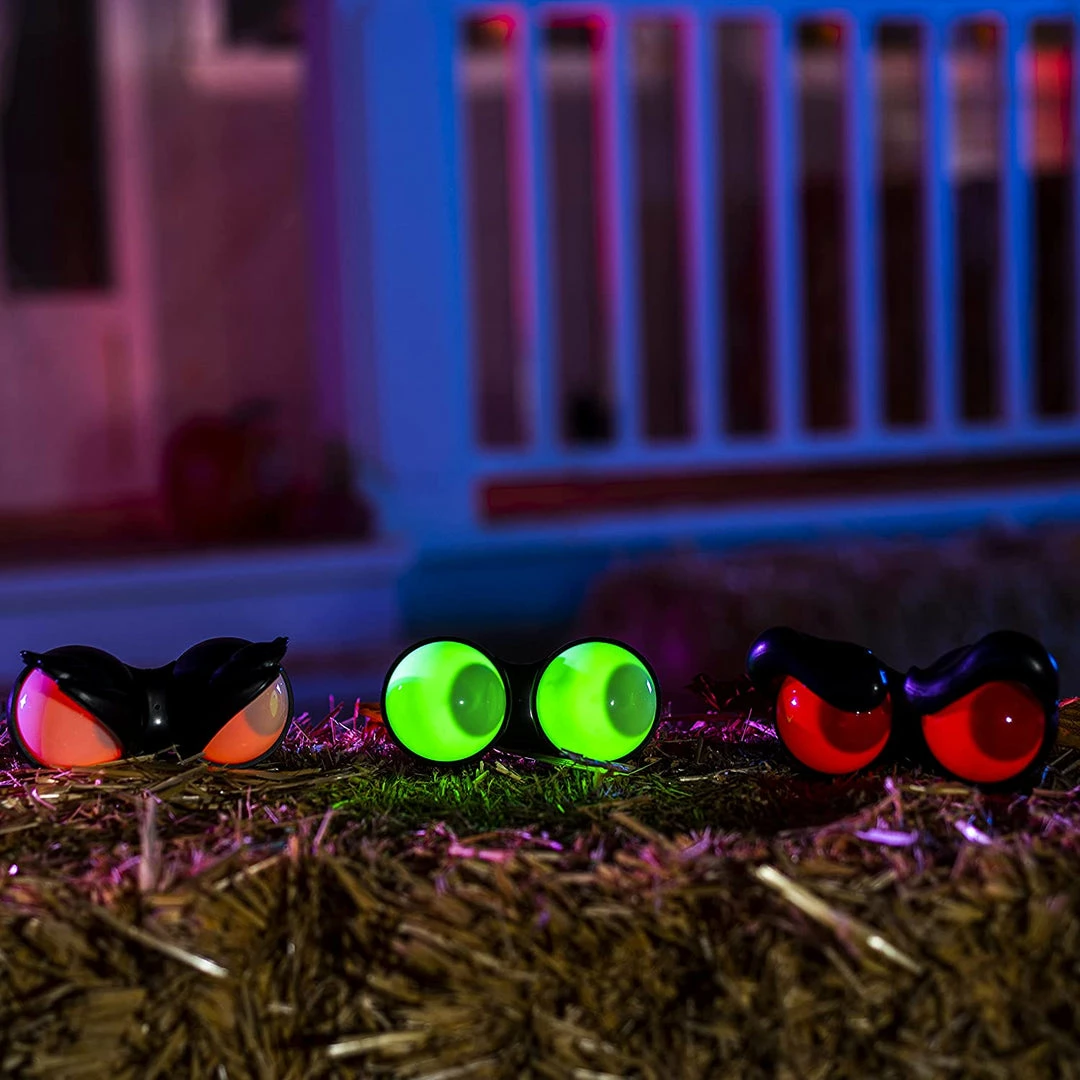 Joiedomi All Holiday Decor Flashing Peeping Eyes Lights 3 Pack - Red, Green, Orange 2 Joiedomi All Holiday Decor Flashing Peeping Eyes Lights 3 Pack - Red, Green, Orange