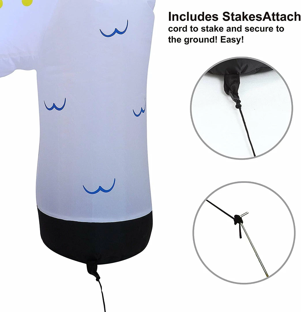 Joiedomi Large Christmas Llama Inflatable (6 Ft) Inflatables 3 Joiedomi Large Christmas Llama Inflatable (6 Ft) Inflatables