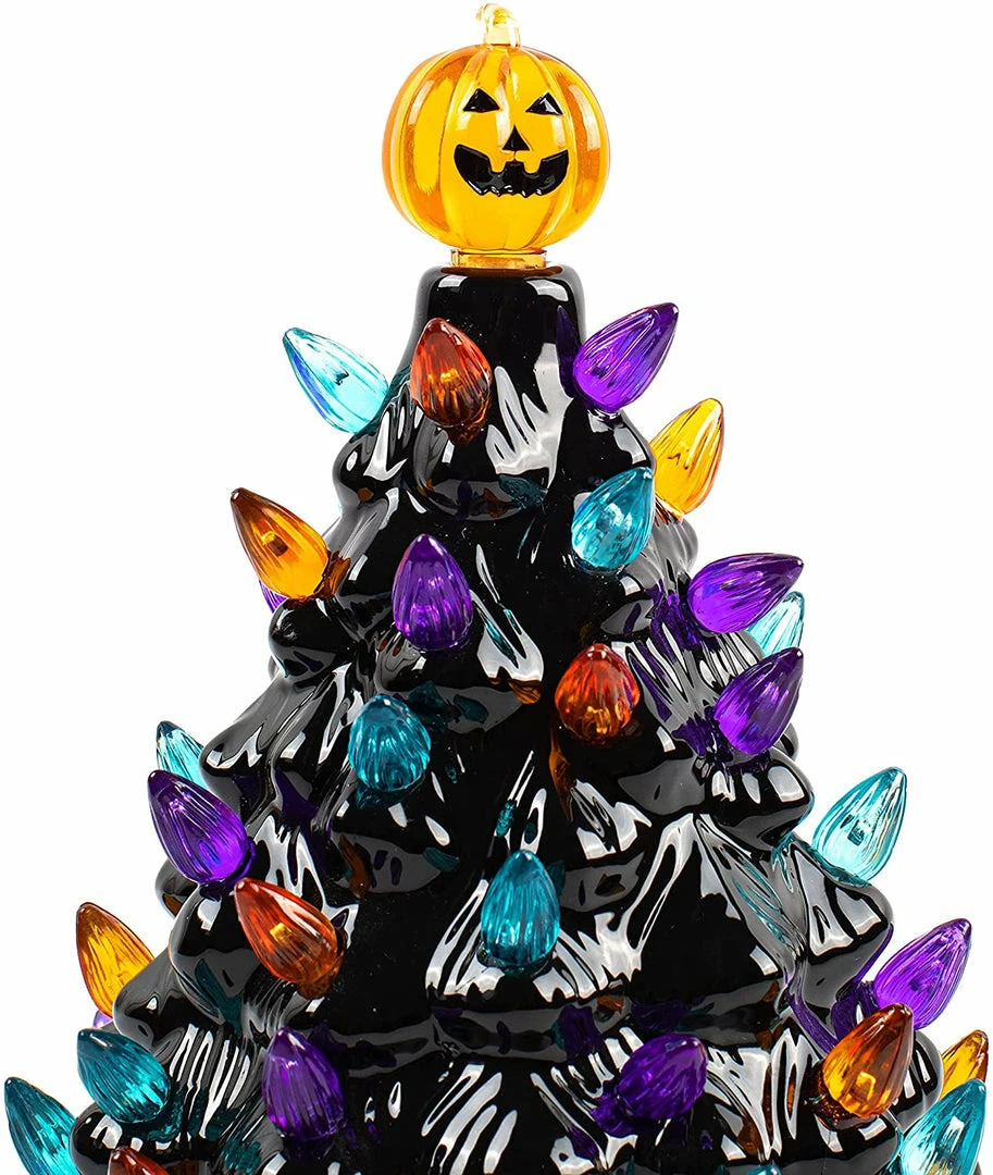 Joiedomi 15’’ Halloween Pre-Lit Ceramic Tabletop Tree All Holiday Decor 3 Joiedomi 15’’ Halloween Pre-Lit Ceramic Tabletop Tree All Holiday Decor