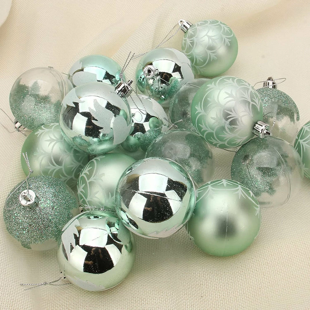 Joiedomi 18 Pcs 6CM Christmas Ornaments With Gradient Teal 5 Joiedomi 18 Pcs 6CM Christmas Ornaments With Gradient Teal