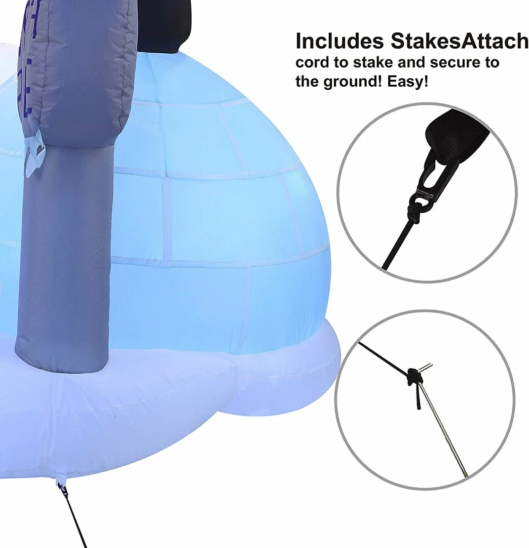 Joiedomi Large Christmas North Pole Inflatable (6 Ft) Inflatables 3 Joiedomi Large Christmas North Pole Inflatable (6 Ft) Inflatables