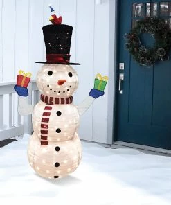 Joiedomi 5 FT Collapsible Snowman LED Yard Light All Holiday Decor