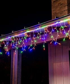 Joiedomi 150 LED Christmas Icicle Lights Multicolor String Lights