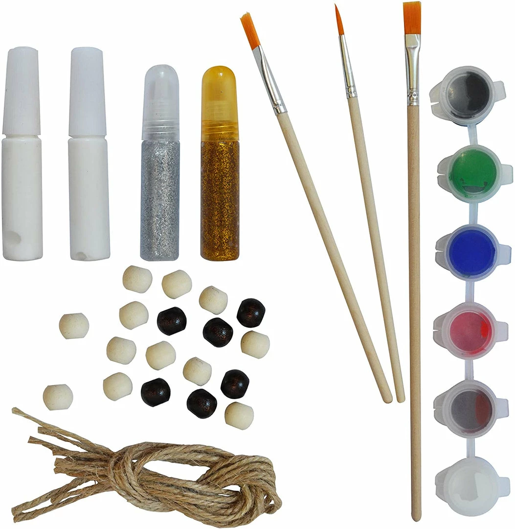 Joiedomi 6 Pcs DIY Wooden Christmas Ornaments 4 Joiedomi 6 Pcs DIY Wooden Christmas Ornaments