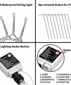 Joiedomi 335 LED Tree Decoration Star Lights, White 10 Joiedomi 335 LED Tree Decoration Star Lights, White