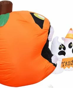Joiedomi 6ft Halloween Trick Or Treat - Pumpkin Eat Ghosts