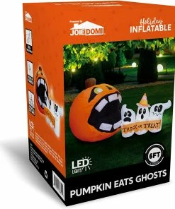Joiedomi 6ft Halloween Trick Or Treat - Pumpkin Eat Ghosts